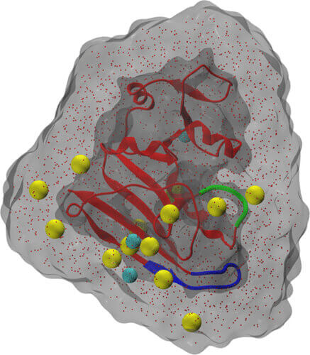 Microsecond Molecular Dynamics Simulations of Proteins Using a Quasi-Equilibrium Solvation Shell Model